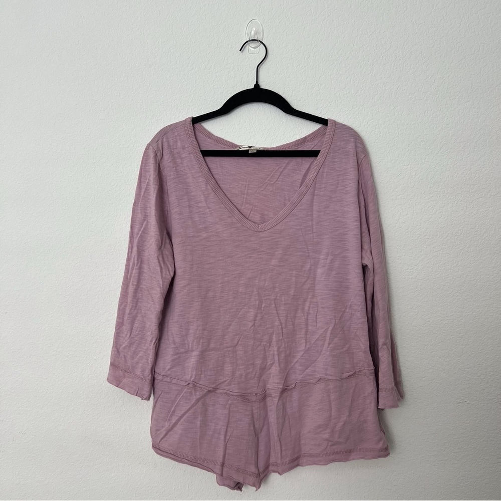 Seven7 Women V Neck Blouse Size L